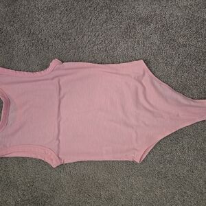 Pink Sleeveless Bodysuit